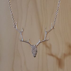 Swarovski Crystal Stag Necklace